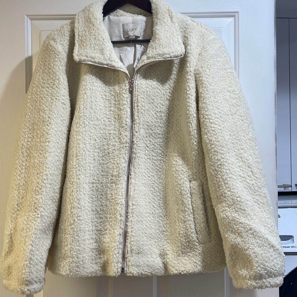 Teddy zip up sweater